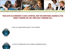 Tablet Screenshot of homeschoolwritingcourse.com